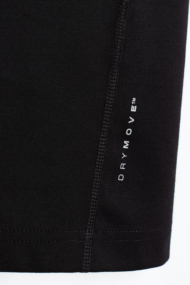 Regular Fit Sleeveless Sports Hoodie With Drymove, Alternate, color, Black
