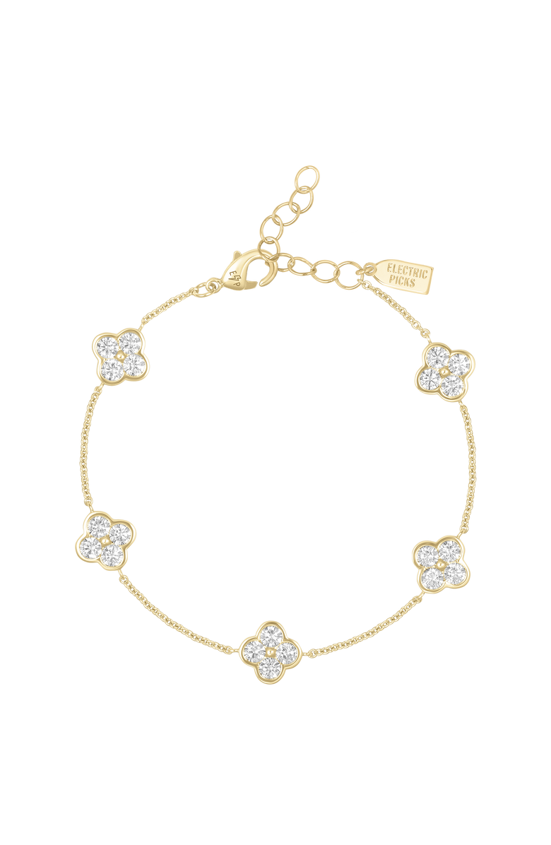 Electric Picks Icon and Camilla Clover Bracelet - Set of 2, Alternate, color, Gold