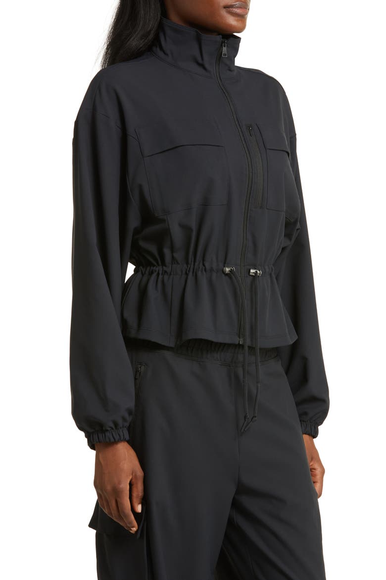 City Chic Jacket, Alternate, color, BLACK