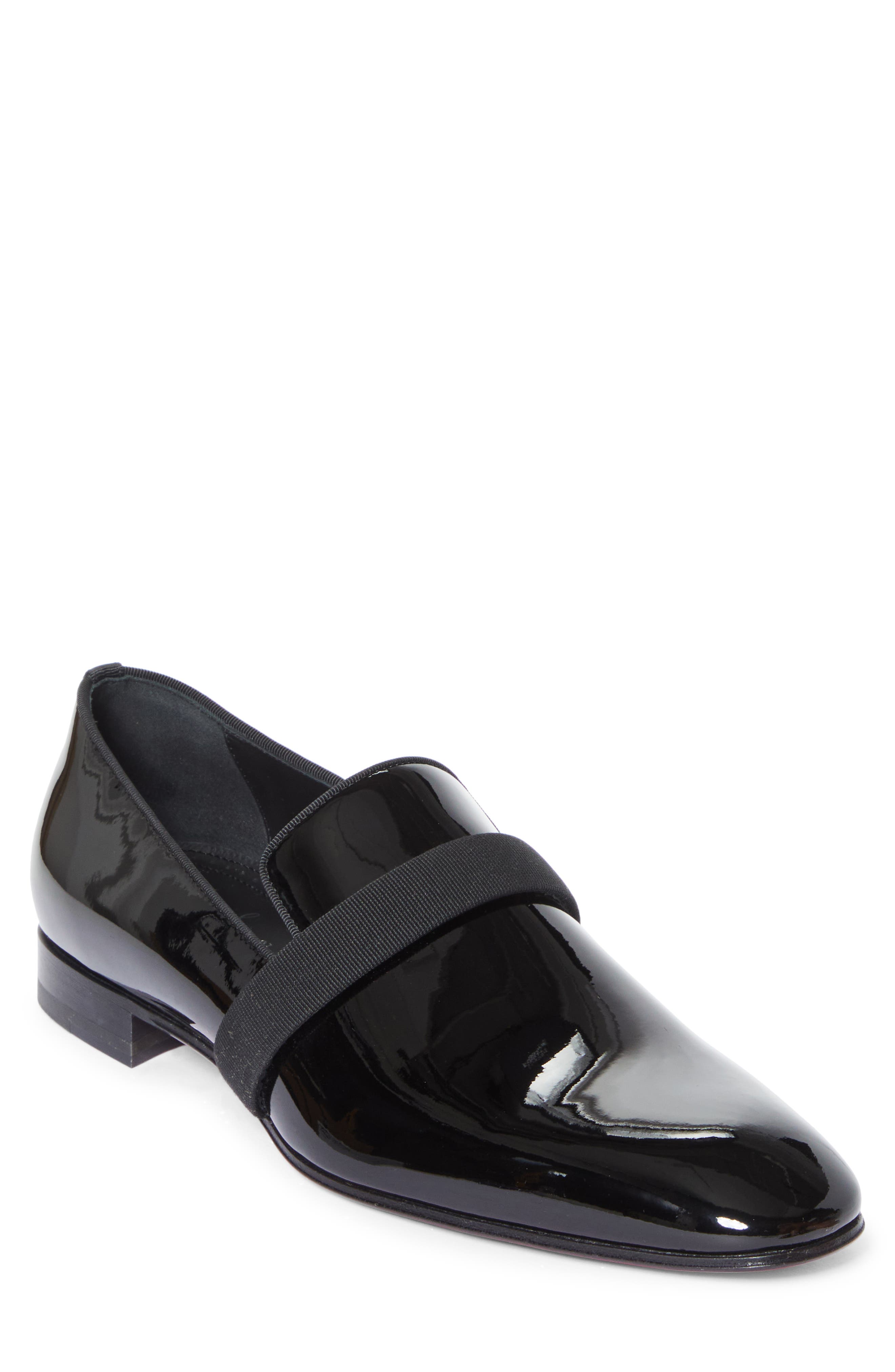 Christian Louboutin Dandy Deco Venetian Loafer, Main, color, Black