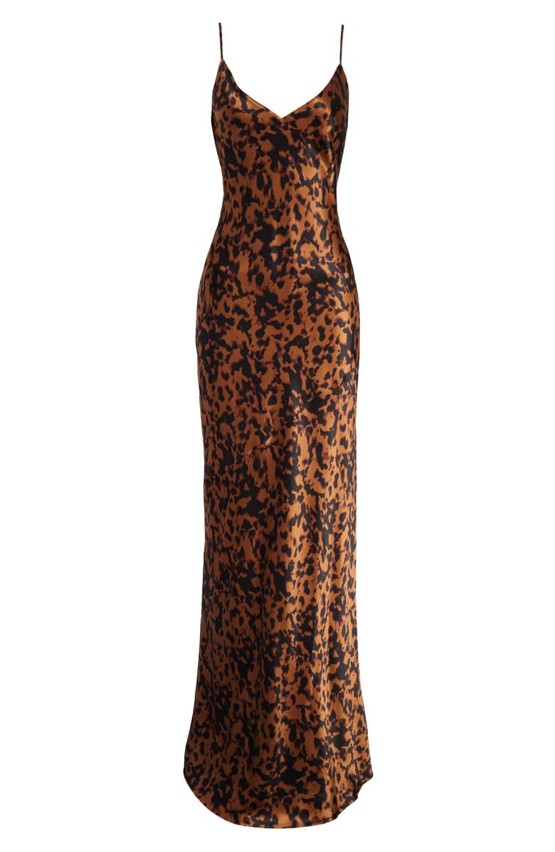 L'AGENCE Serita Silk Maxi Dress, Alternate, color, 