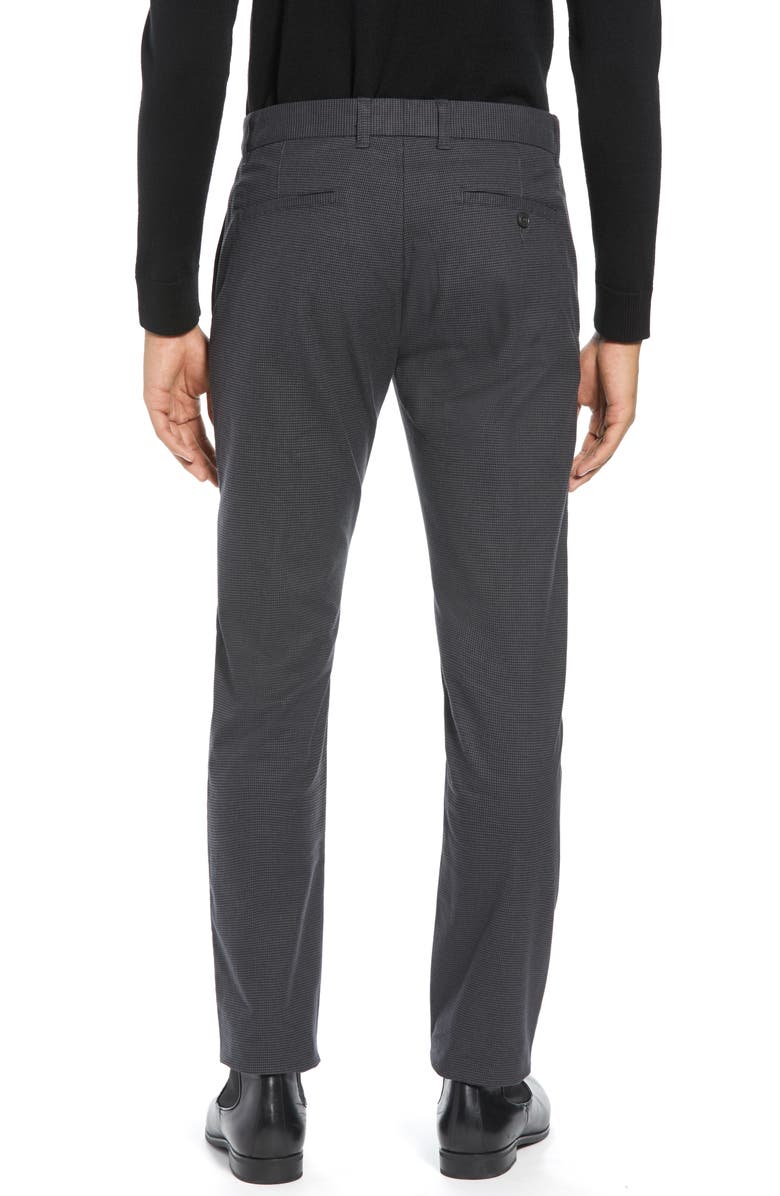 Vince Griffith Slim Fit Microcheck Stretch Cotton Chino Pants, Alternate, color,