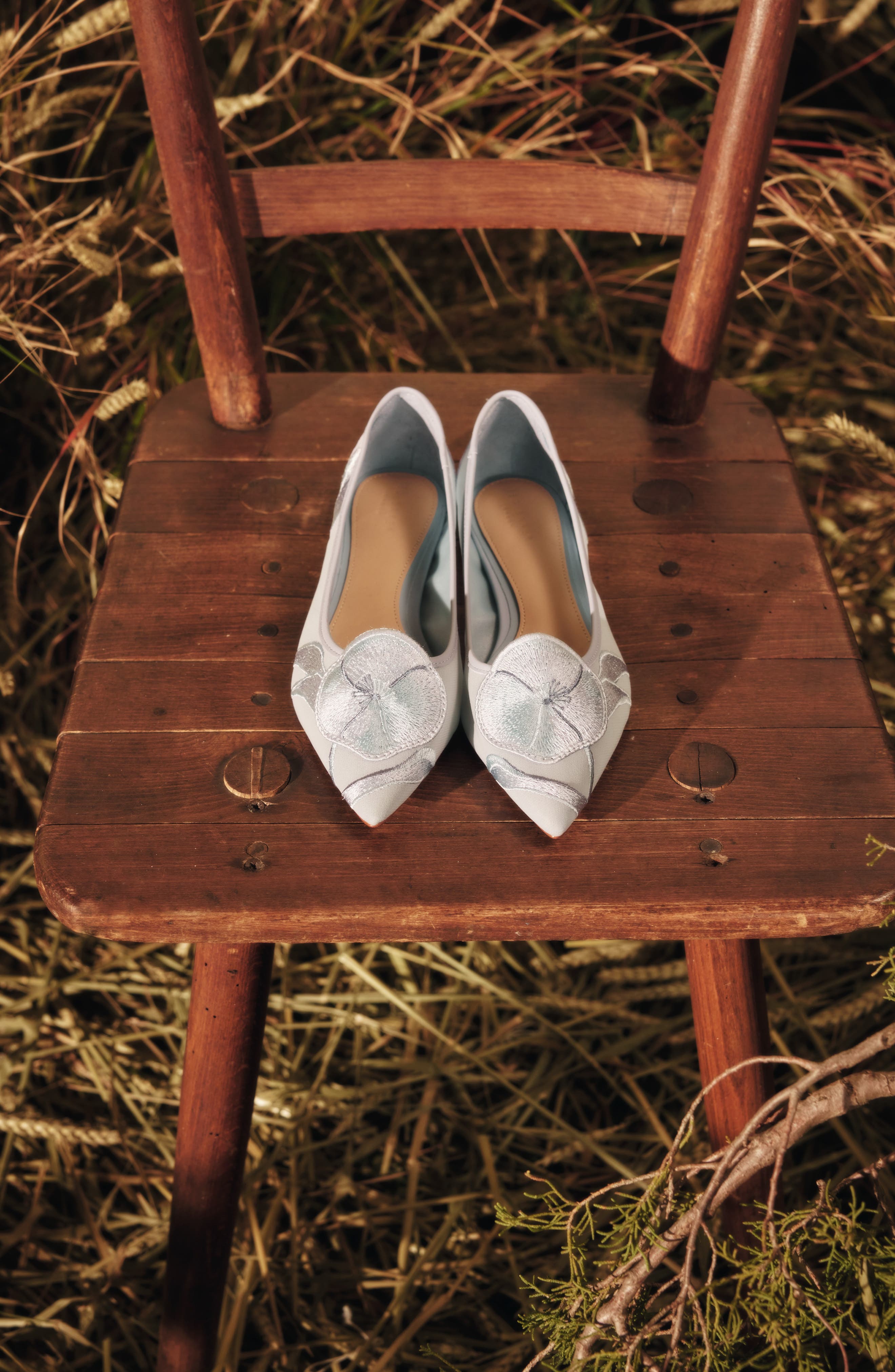 Ella Mae Pointed Toe Flat, Alternate, color, SLATE BLUE