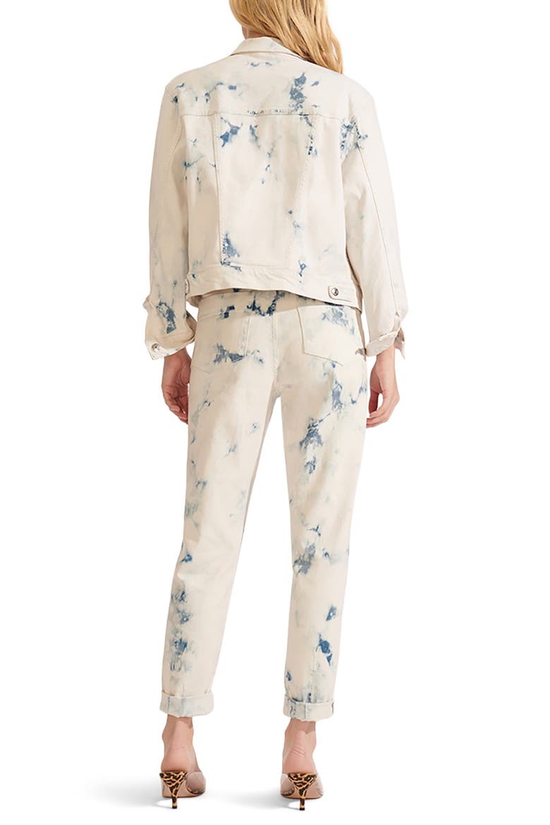 Kinley Acid Wash Denim Jacket, Alternate, color, TIE DYE