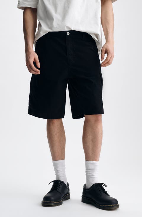 Graham Straight Leg Cotton Cargo Shorts