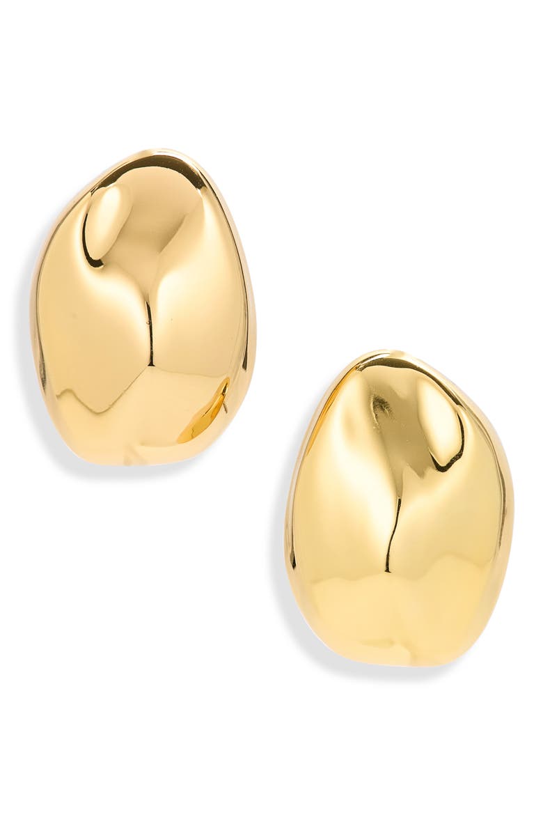 Organic Droplet Statement Stud Earrings, Main, color, ANTIQUE GOLD
