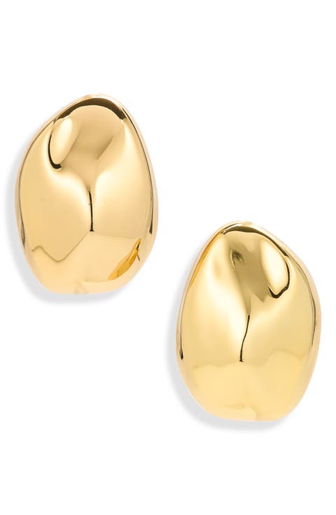 Organic Droplet Statement Stud Earrings