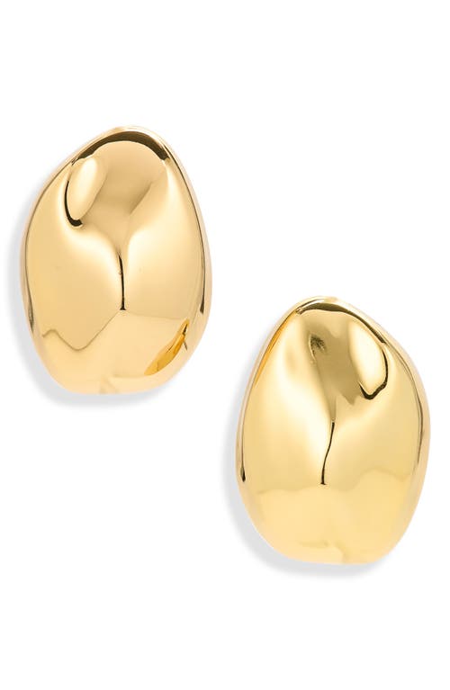 Madewell Organic Droplet Statement Stud Earrings in Antique Gold at Nordstrom