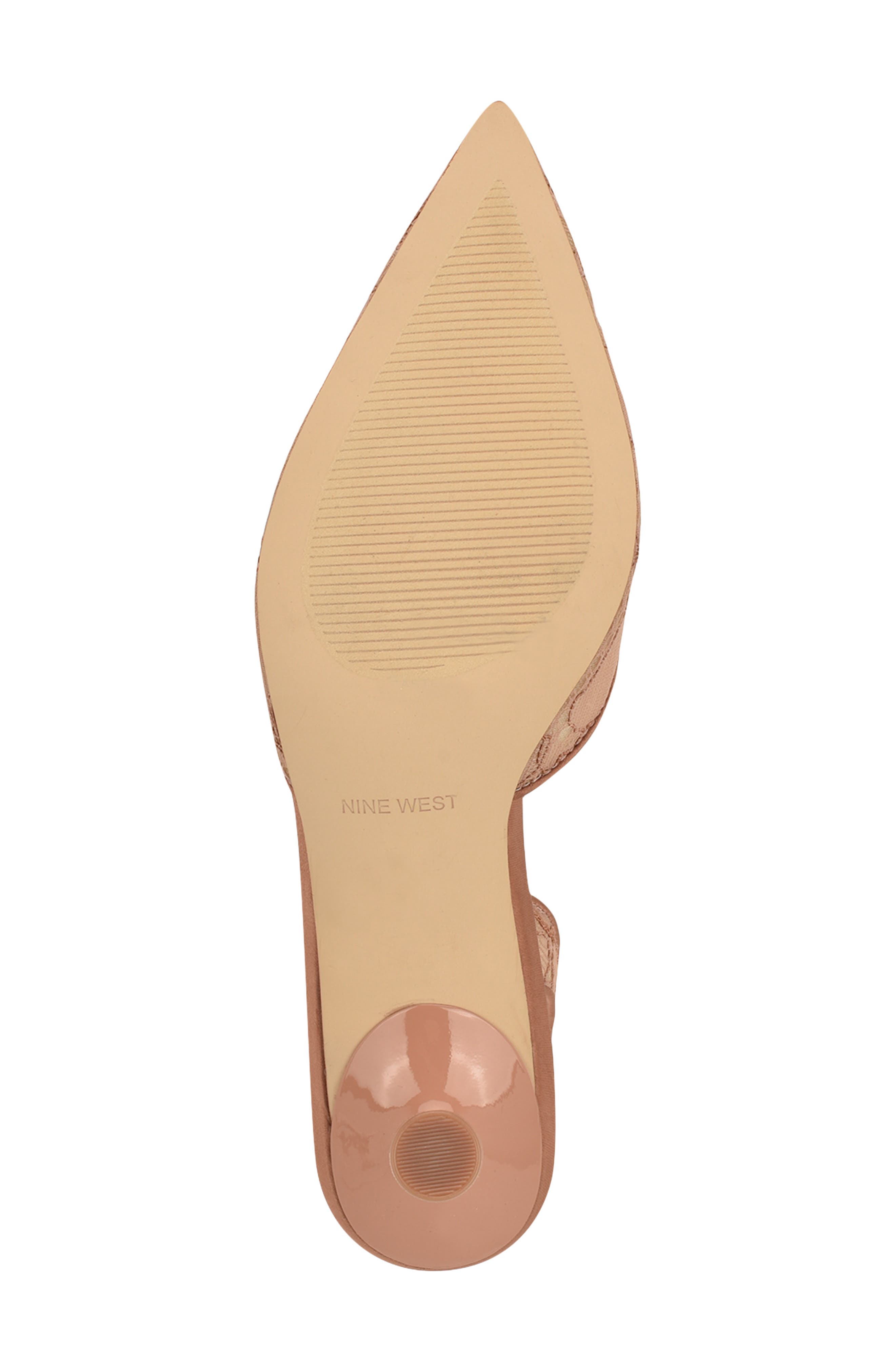 Rizze Slingback Pointed Toe Kitten Heel Pump, Alternate, color, LIGHT NATURAL