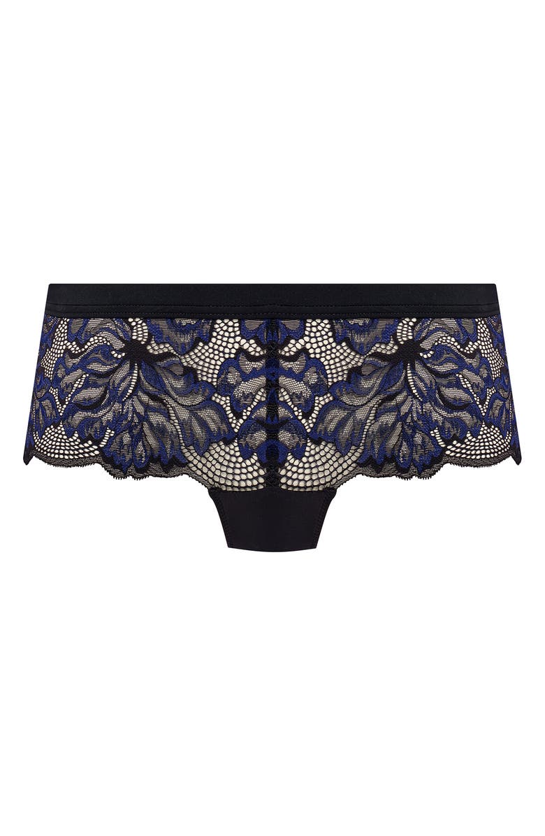 Fantasie Emmaline Lace Boyshorts, Alternate, color, Midnight