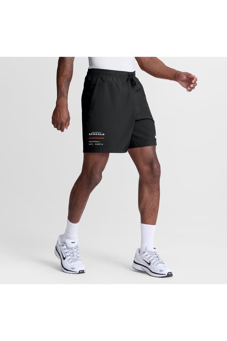Men's Nike Black Cincinnati Bengals Form Dri-FIT Shorts, Main, color, Black