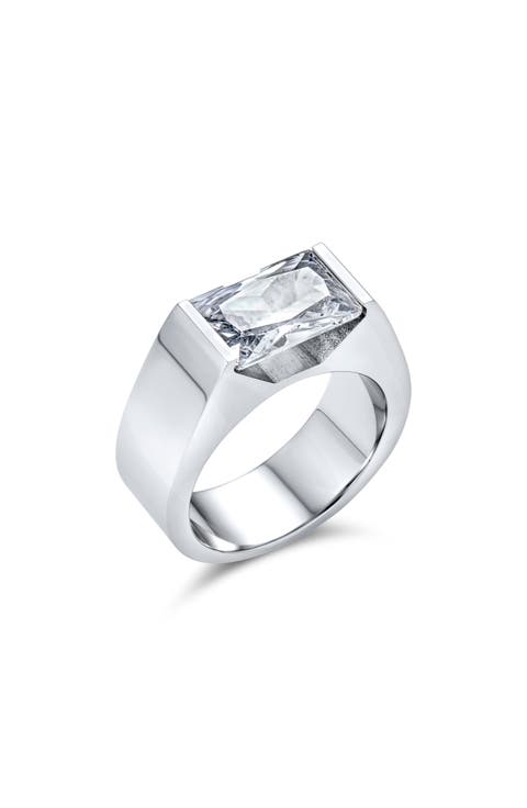 Men's CZ Geometric Ring