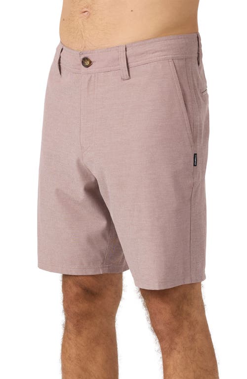 O'neill Reserve Light Check Water Repellent Bermuda Shorts In Mahogany