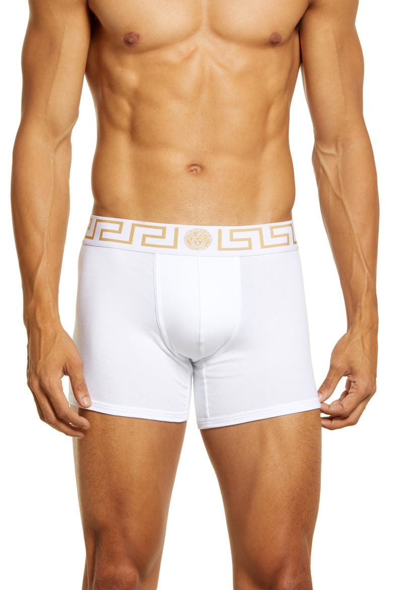 2-Pack Greca Border Boxers, Main, color, WHITE
