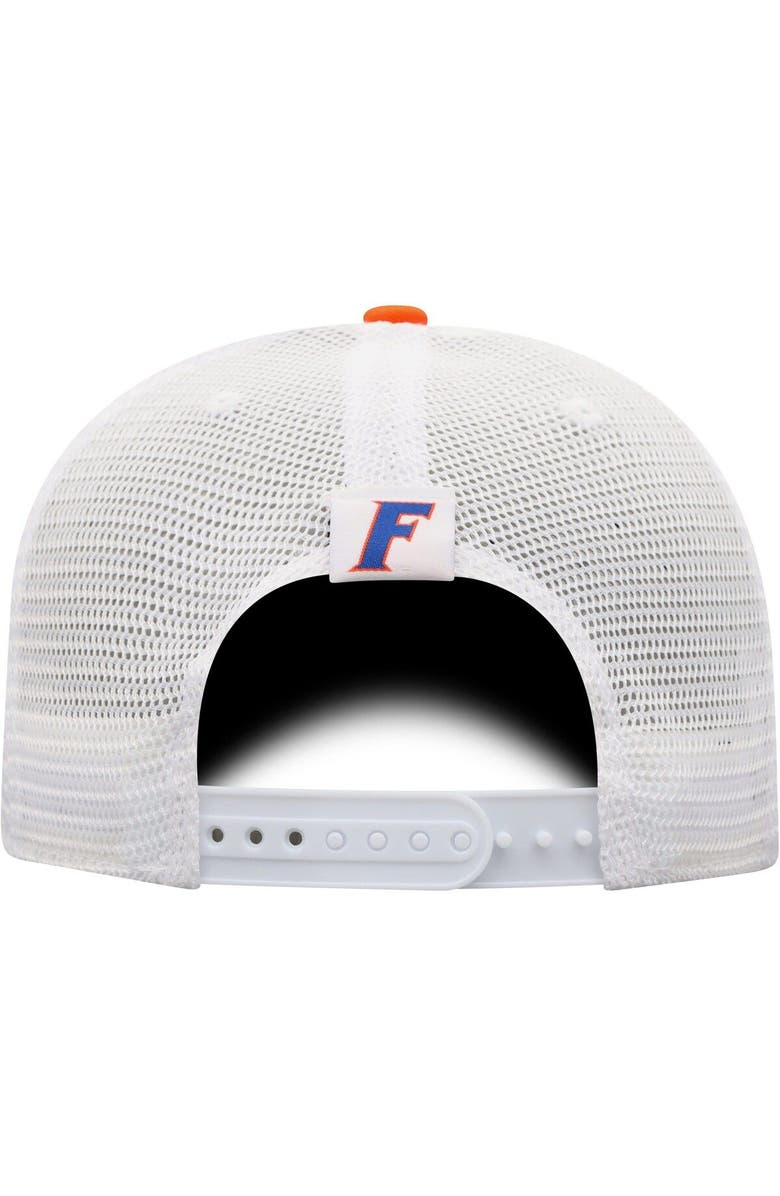 TOP OF THE WORLD Men's Top of the World Orange/White Florida Gators Trucker Snapback Hat, Alternate, color, 