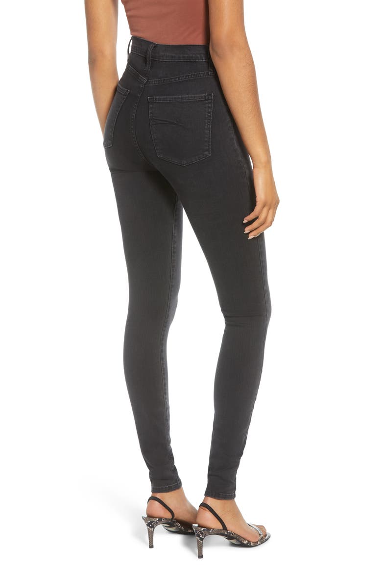 Siren High Waist Skinny Jeans, Alternate, color, KNOWING