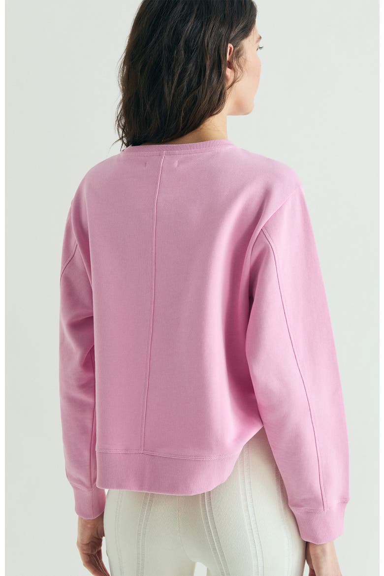 Skull Glitter Sweatshirt, Alternate, color, Pink