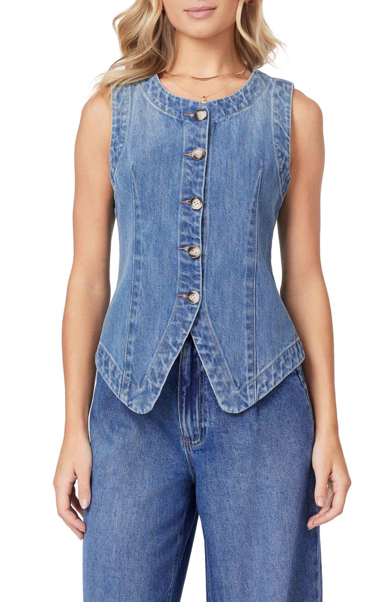 Scotch & Soda The Denim Vest, Main, color, French Laundry