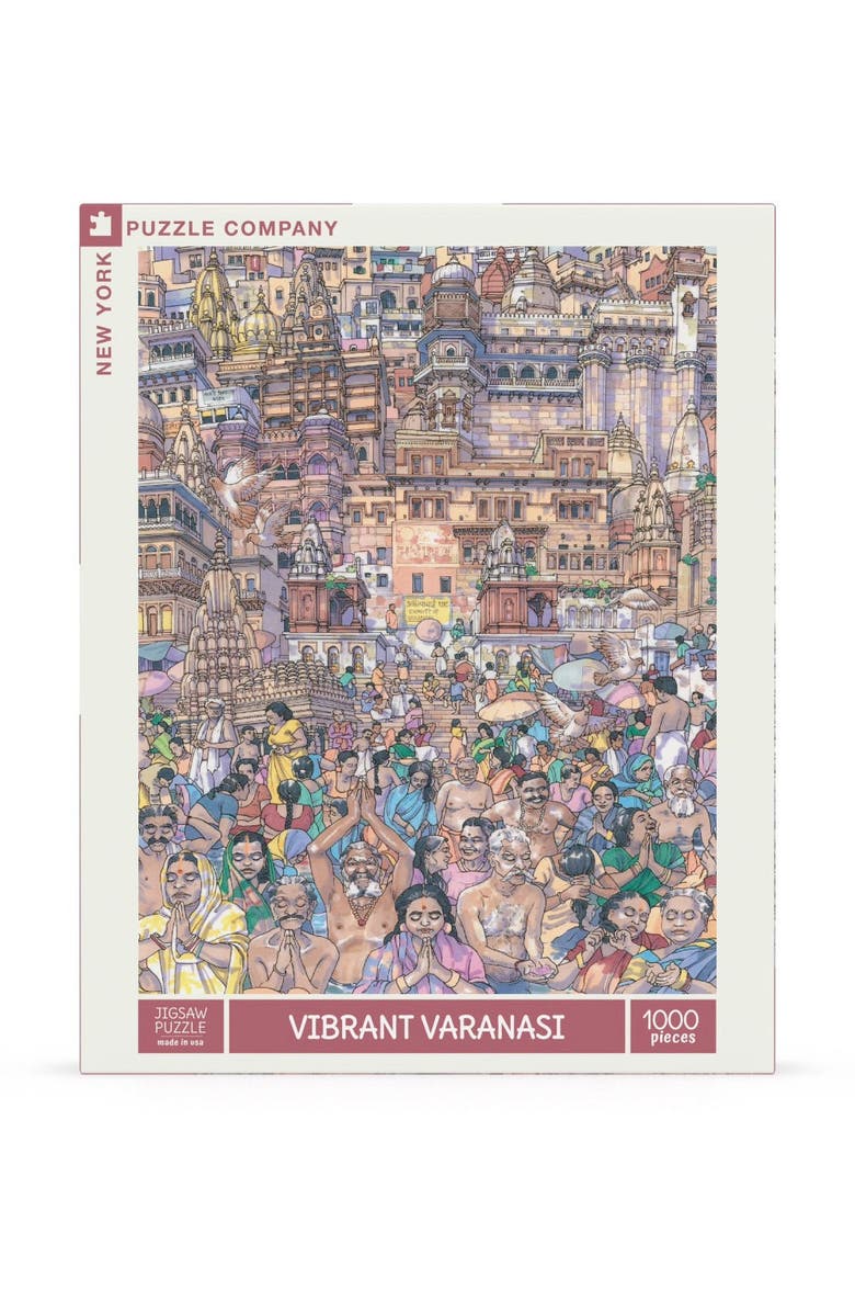 NEW YORK PUZZLE COMPANY Vibrant Varanasi 1000 Piece Puzzle, Main, color, NO COLOR
