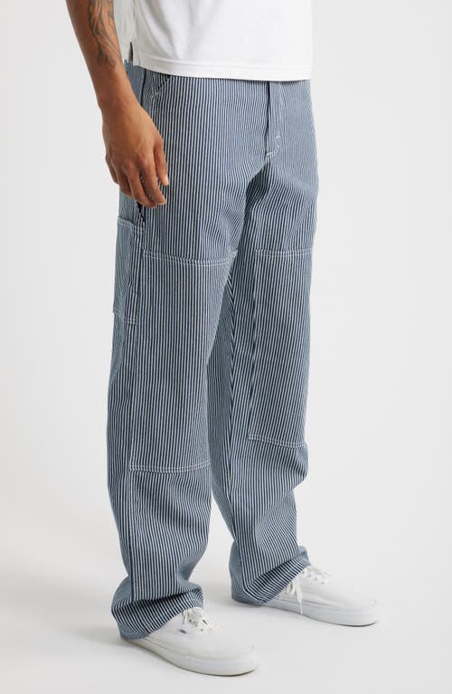 Stan Ray Railroad Stripe Double Knee Painter Pants In Brown