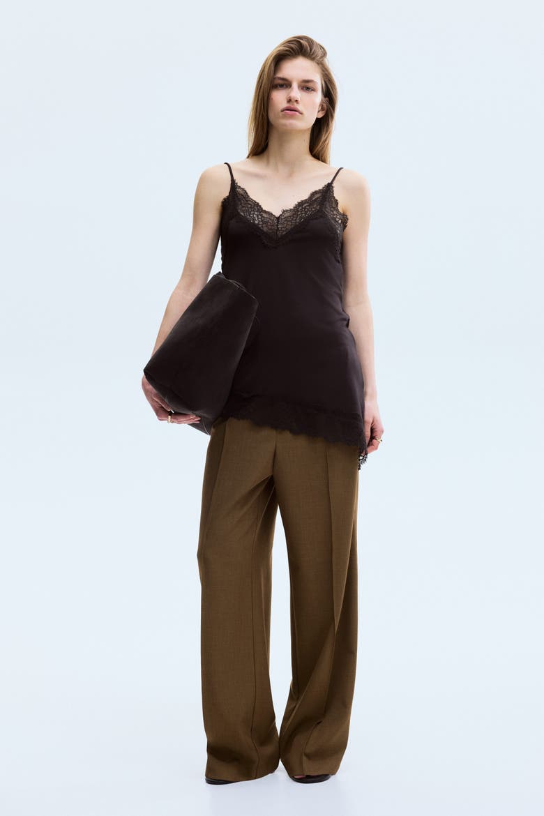 Creased Pants, Alternate, color, Dark khaki green