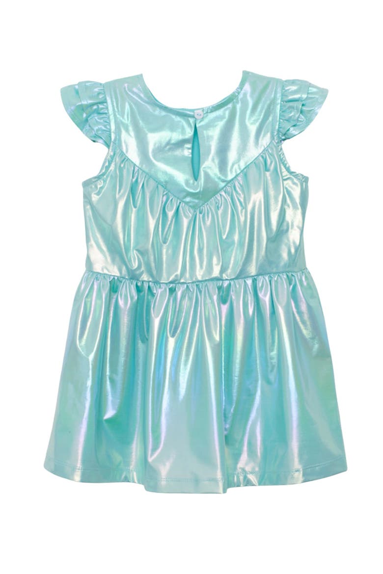 Aquamarine Cap Sleeve Dress, Alternate, color, Blue