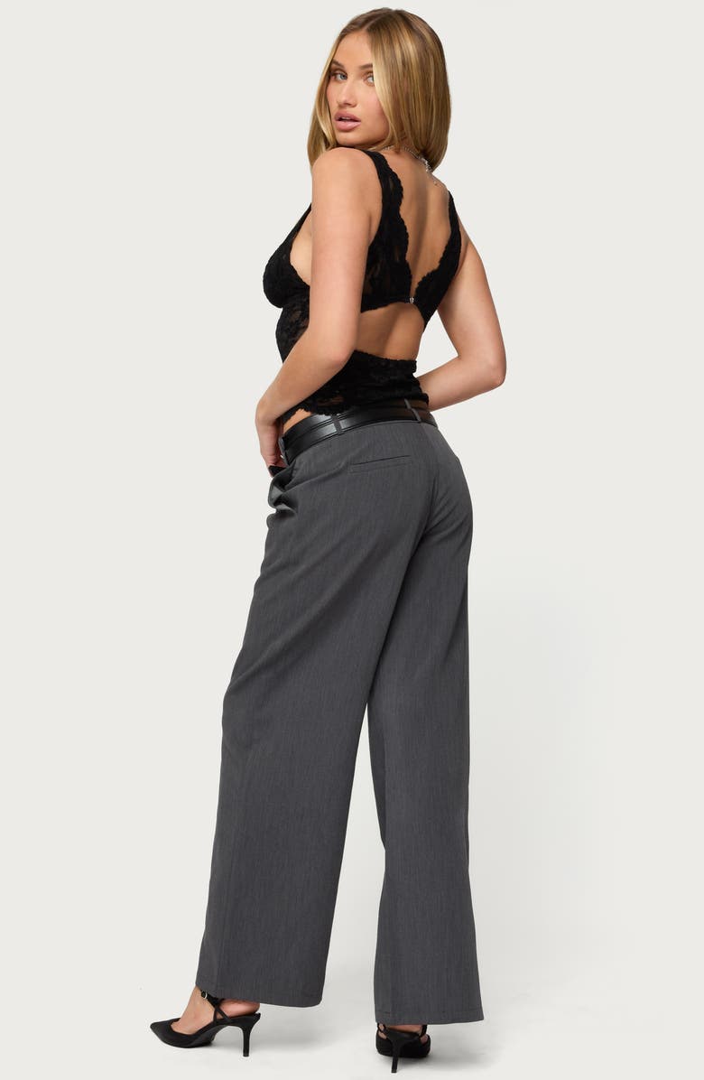 EDIKTED Araura Velvet Floral Sheer Crop Tank, Alternate, color,