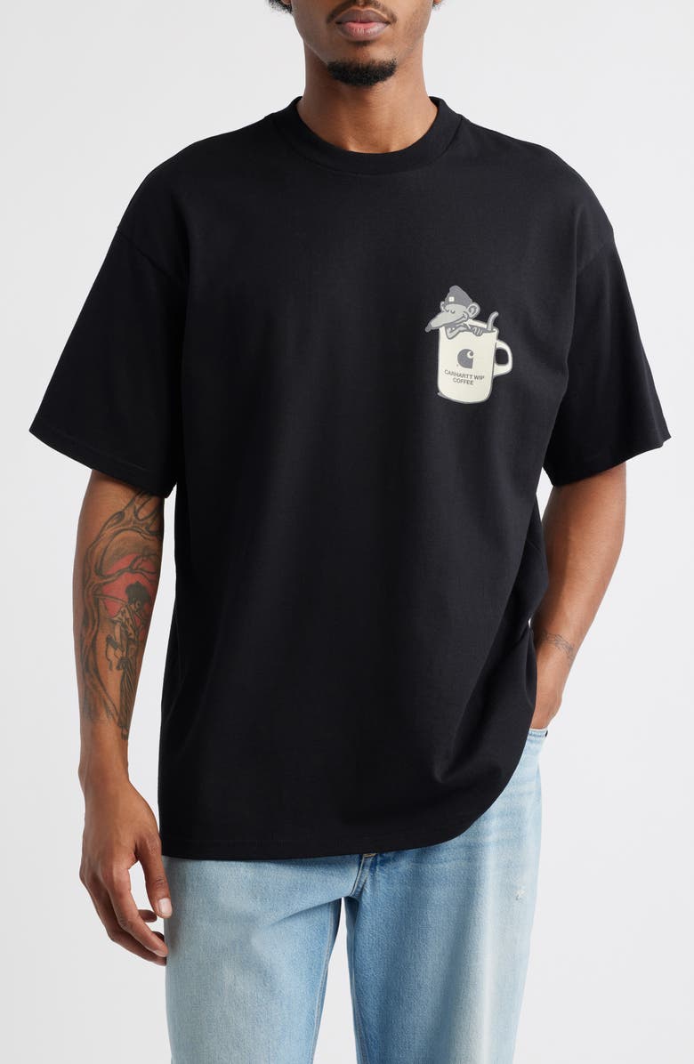 Carhartt Work In Progress Cafe Graphic T-Shirt, Main, color,