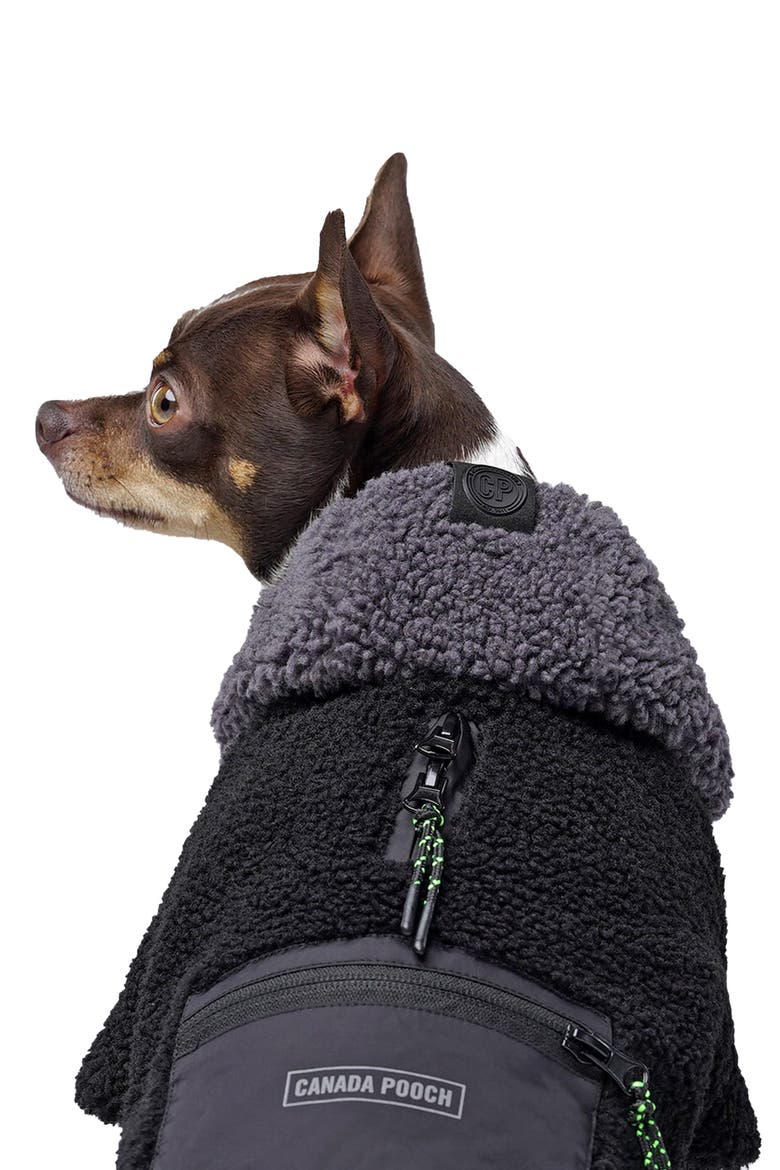 Cool Factor Fleece Hoodie, Alternate, color, BLACK/ GREY