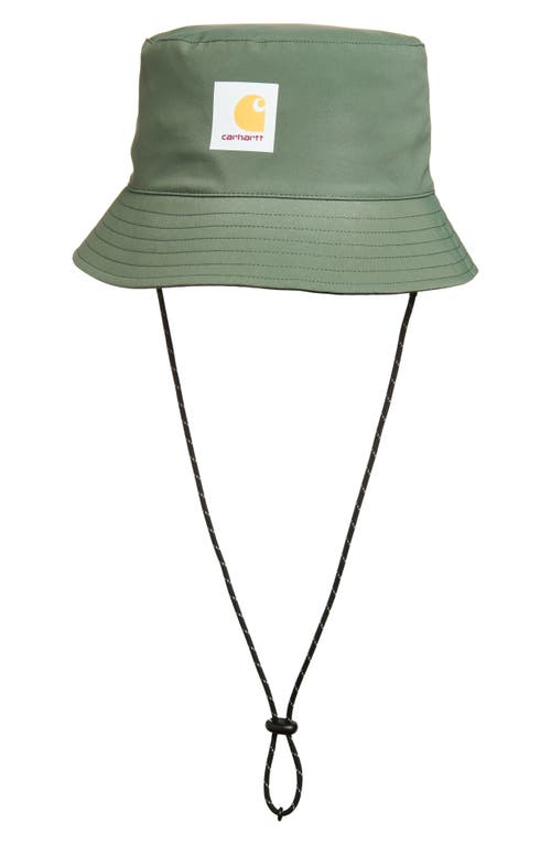 Carhartt Mens Opuntia Bowden Brand-patch Stretch-woven Bucket Hat In Green