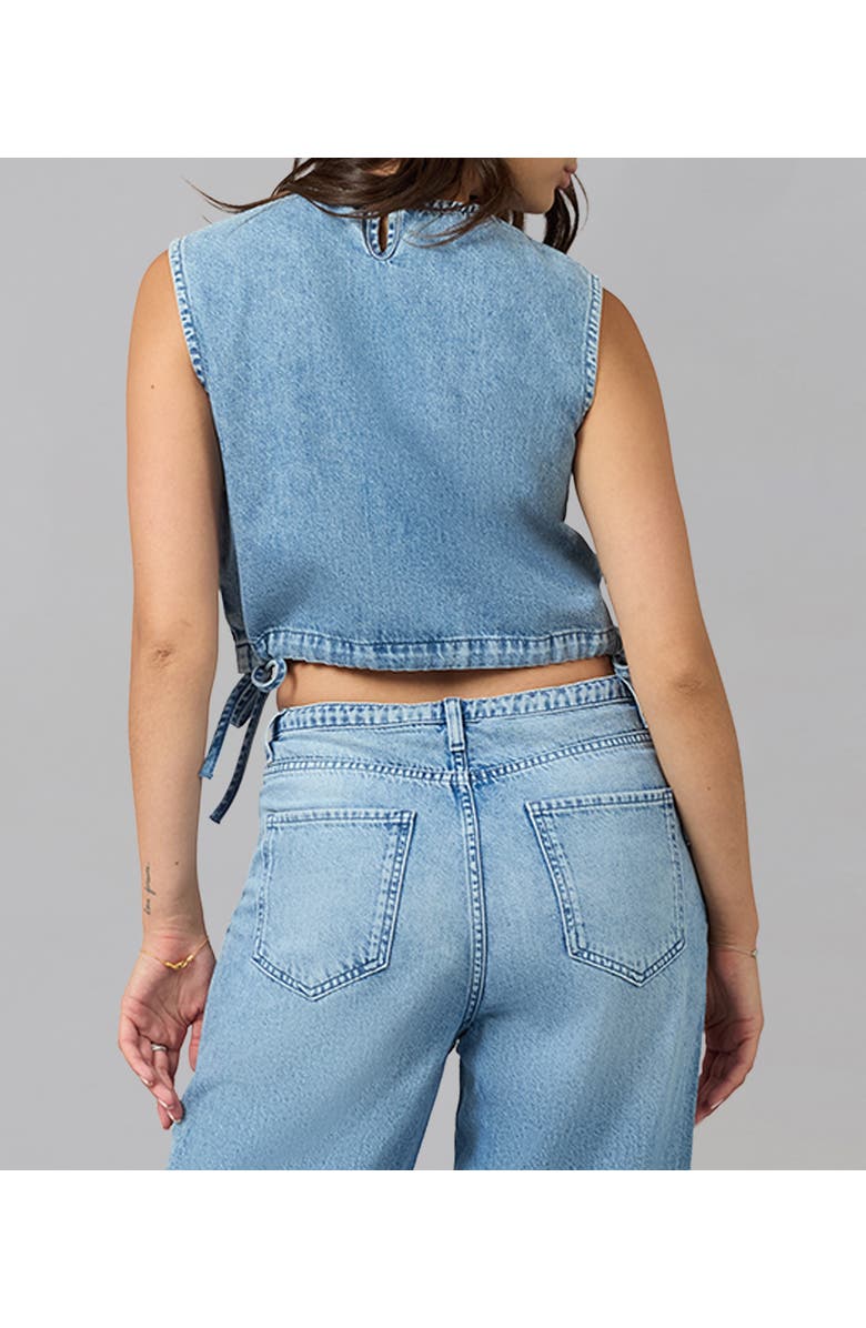 Lola Denim Liel Cotton Twill Top, Alternate, color, Daydream Wash