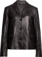 TOTEME Short Leather Blazer