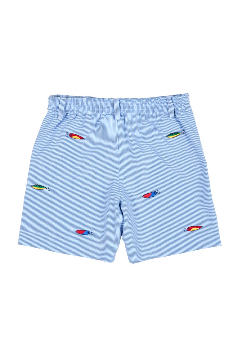 Jr. Cord Short with Embroidered Fishing Lures, Alternate, color, Light Blue