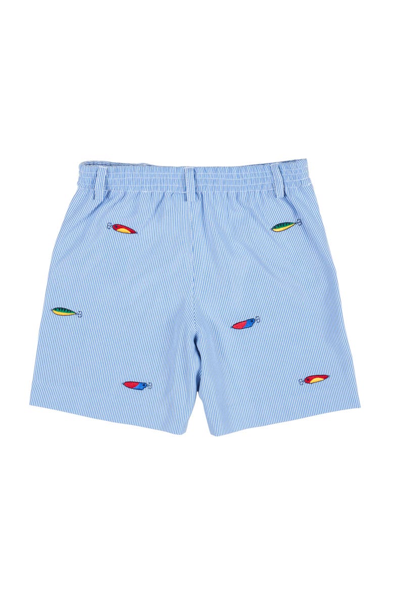 Florence Eiseman Jr. Cord Short with Embroidered Fishing Lures, Alternate, color, Light Blue