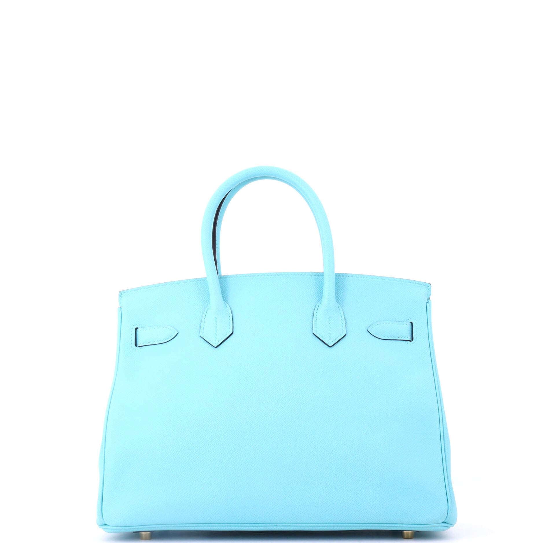 Pre-Owned Hermes Birkin Handbag Blue Epsom with Gold Hardware 30, Alternate, color, Bleu Atoll
