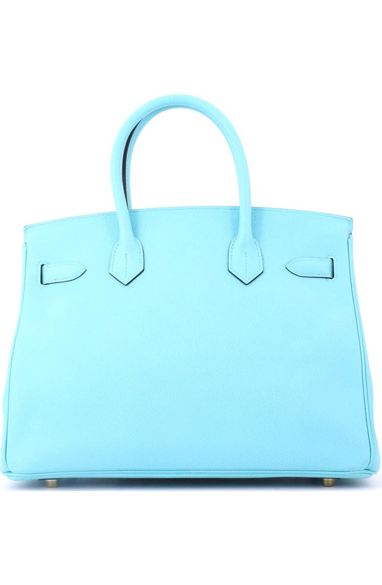 Pre-Owned Hermes Birkin Handbag Blue Epsom with Gold Hardware 30, Alternate, color, Bleu Atoll