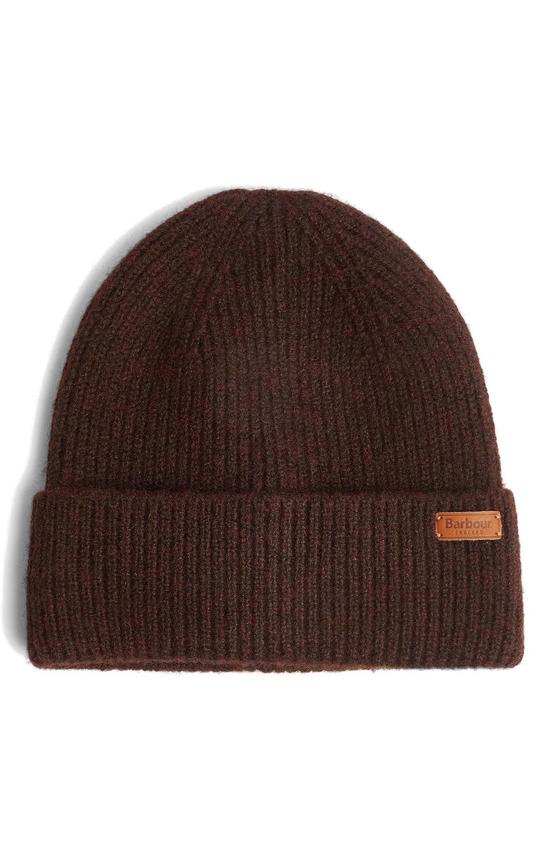Barbour Pendle Cuff Beanie, Main, color, 