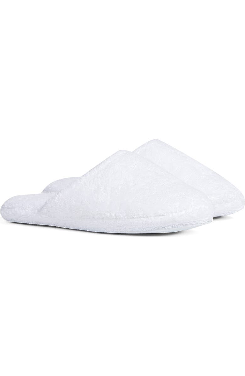 Parachute Gender Inclusive Classic Turkish Cotton Slipper, Main, color, White