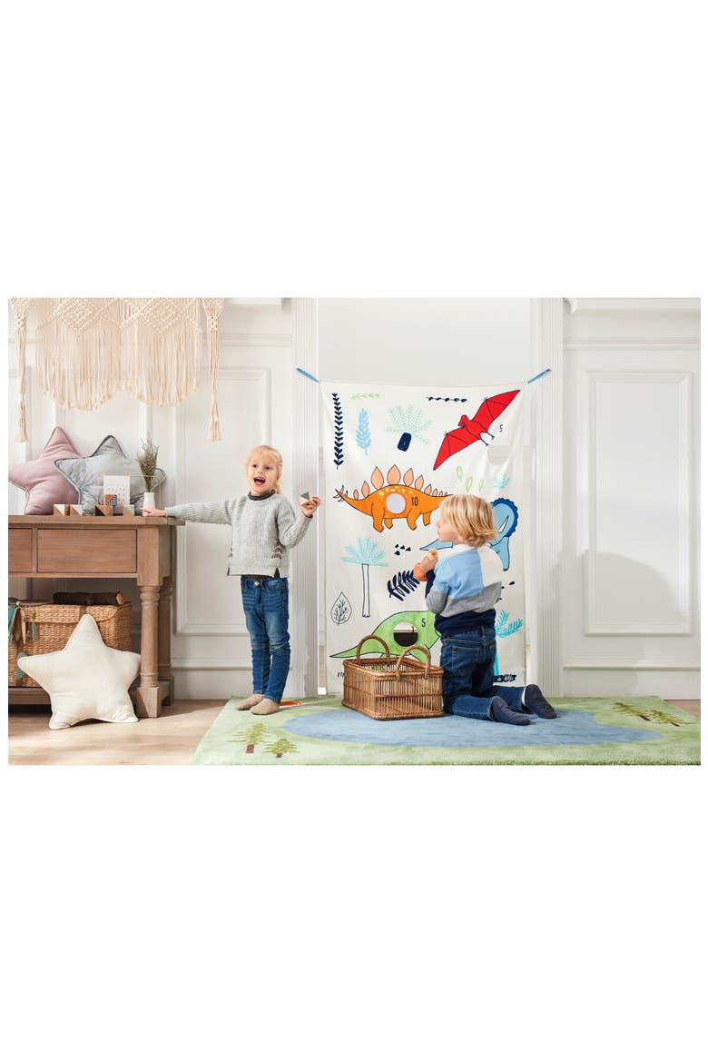 WONDER AND WISE BY ASWEETS Dino Doorway Beanbag Toss Game, Alternate, color, WHITE