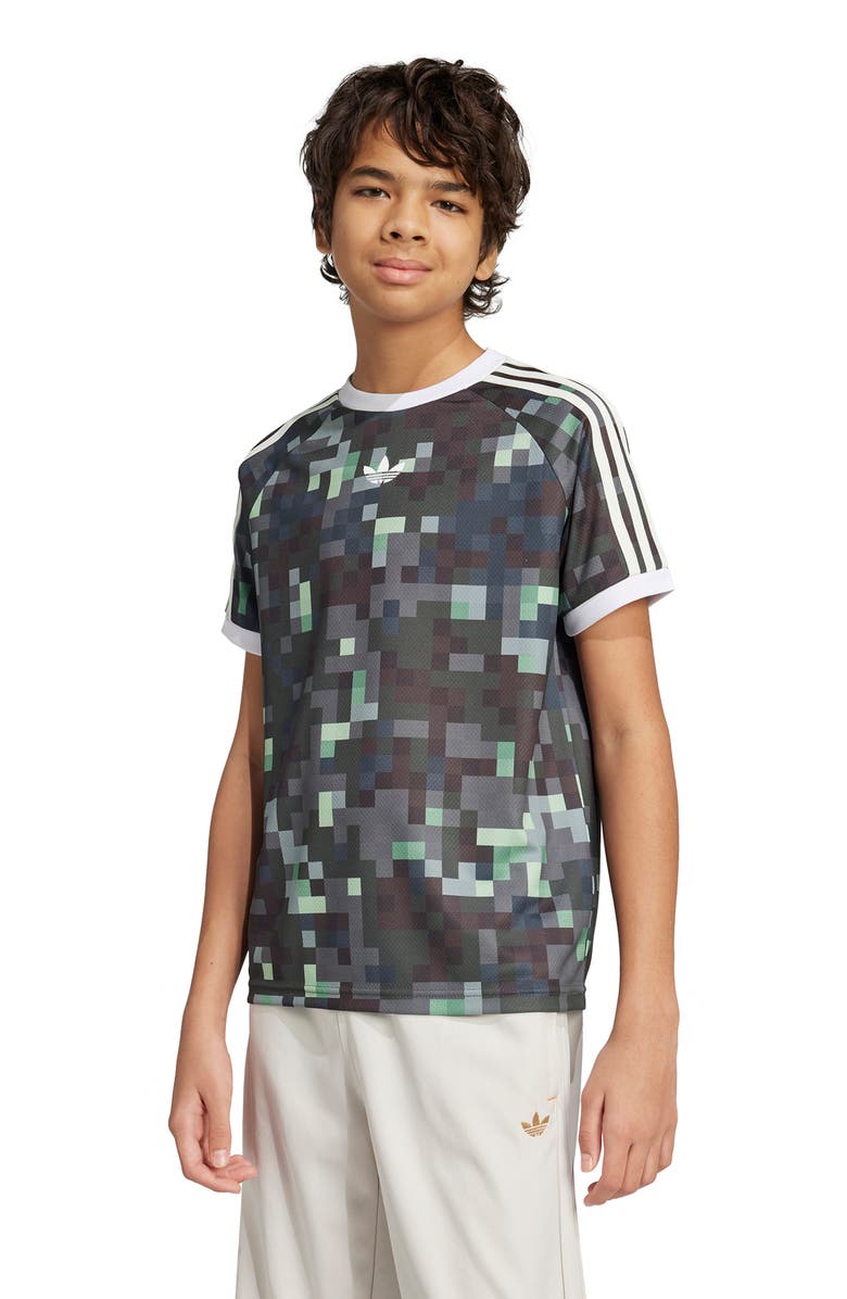 adidas Originals Kids' GFX Camo Cotton T-Shirt, Alternate, color, 