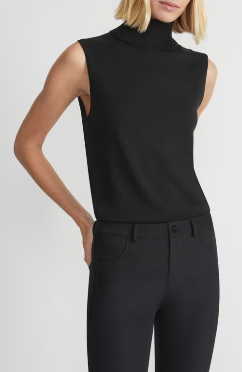Lafayette 148 New York Sleeveless Turtleneck Sweater In Black