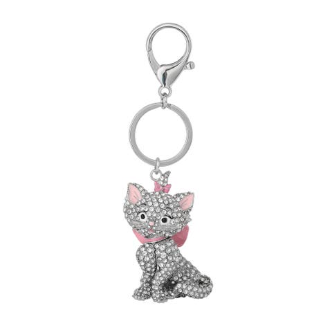 Aristocats Marie Crystal Pavé Bag Charm Keychain