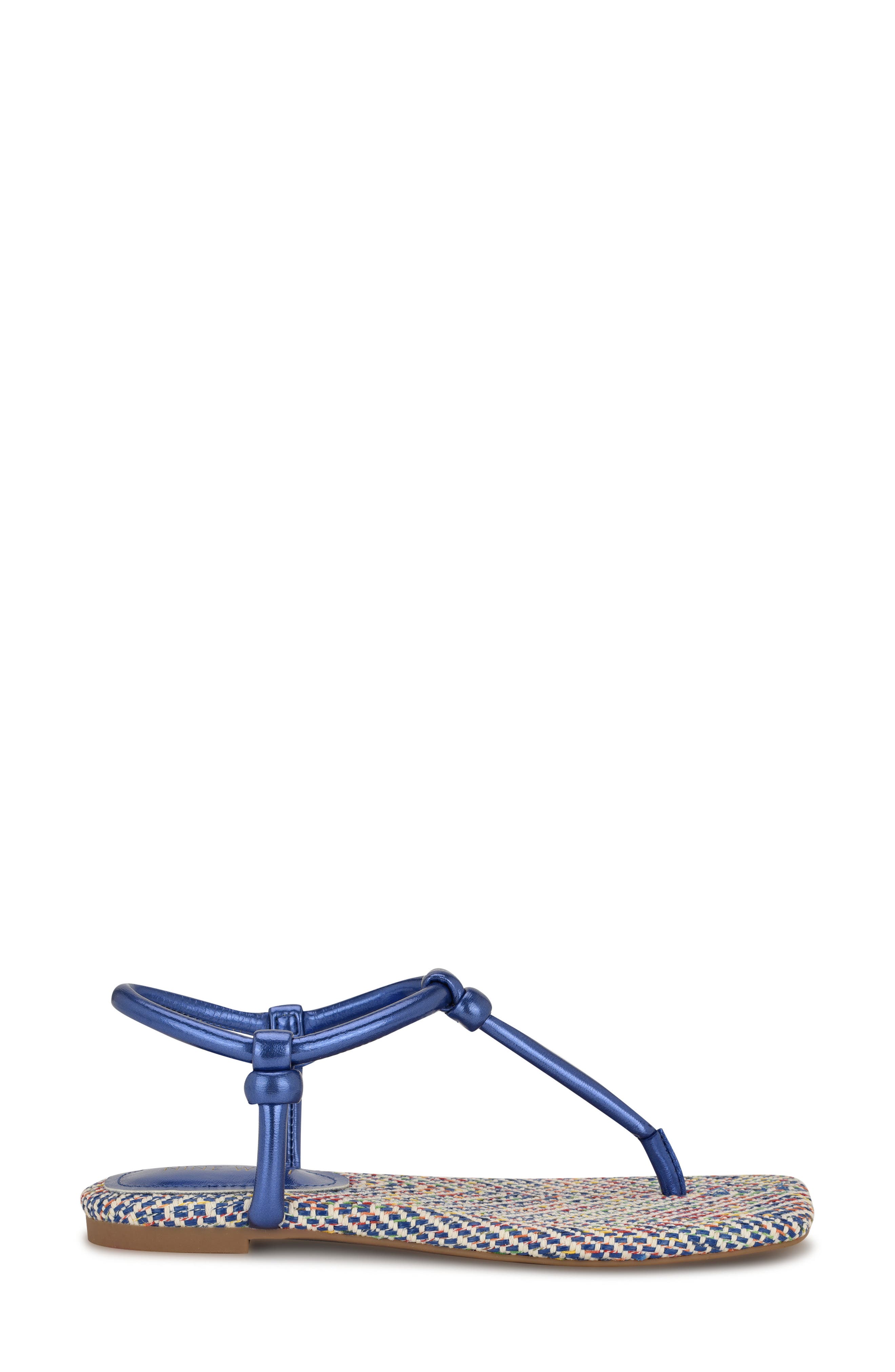 Nine West Nortny Ankle Strap Sandal, Alternate, color, Medium Blue