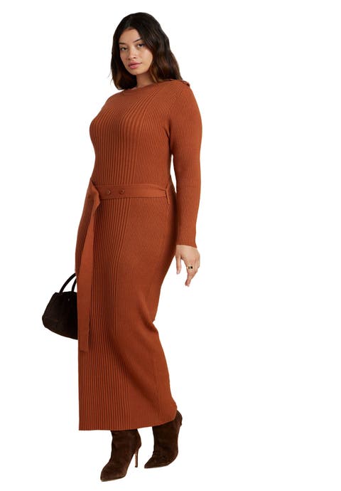 Multi Rib Maxi Sweater Dress