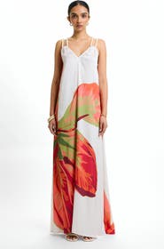 DIARRABLU Jwana Strappy Maxi Dress Sira Rose