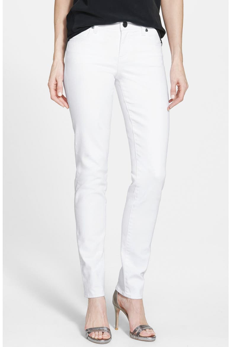 'Diana' Skinny Jeans, Main, color, WHITE