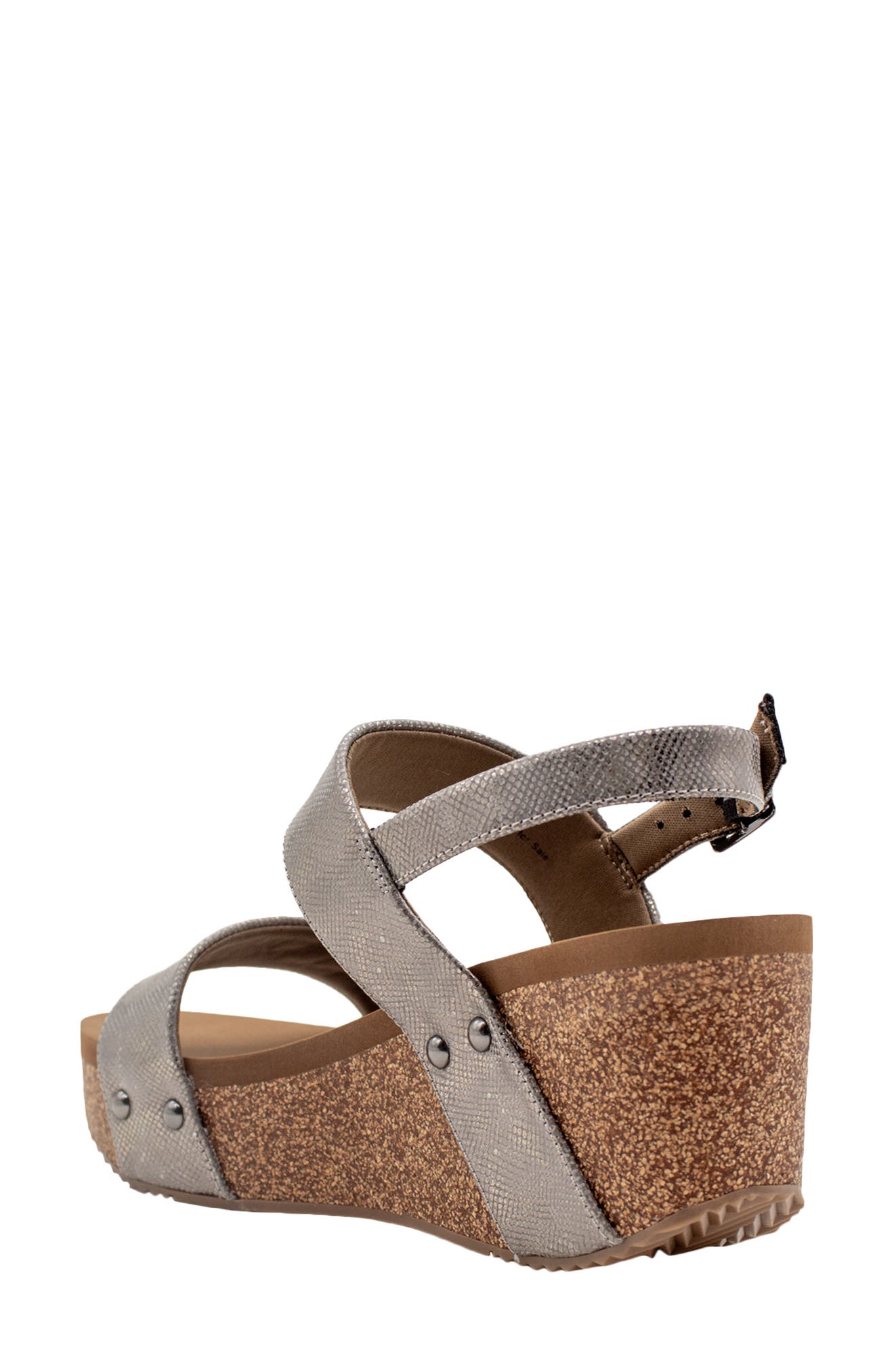 Volatile Summer Love Platform Wedge Sandal, Alternate, color, Pewter