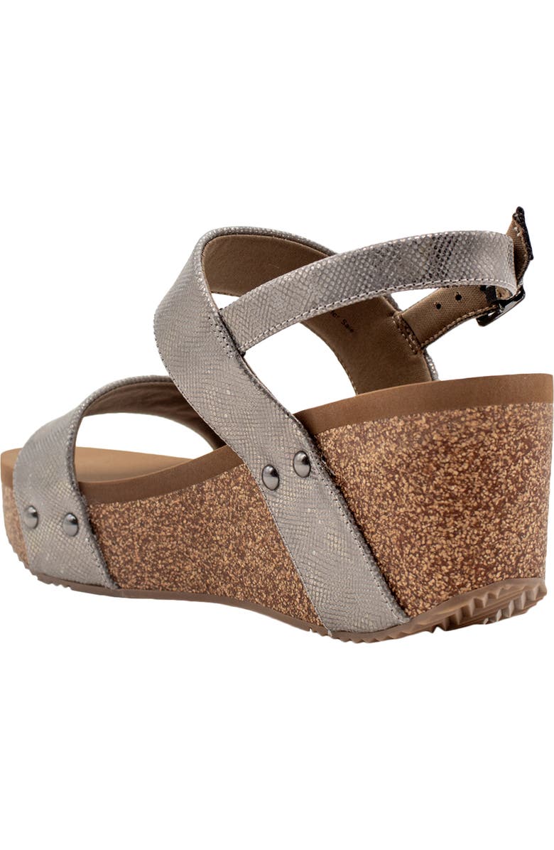 Volatile Summer Love Platform Wedge Sandal, Alternate, color, Pewter