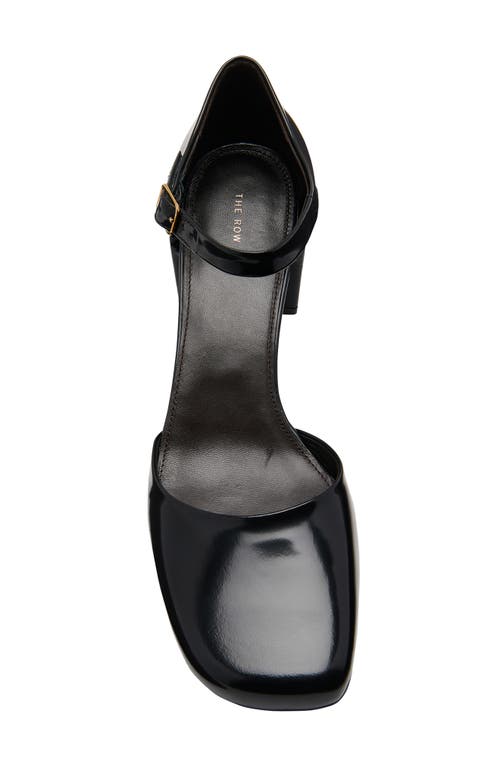 The Row Penelope Ankle Strap Pump In Black