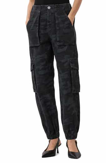 AllSaints Freda Camo Denim Cargo Joggers